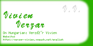 vivien verzar business card